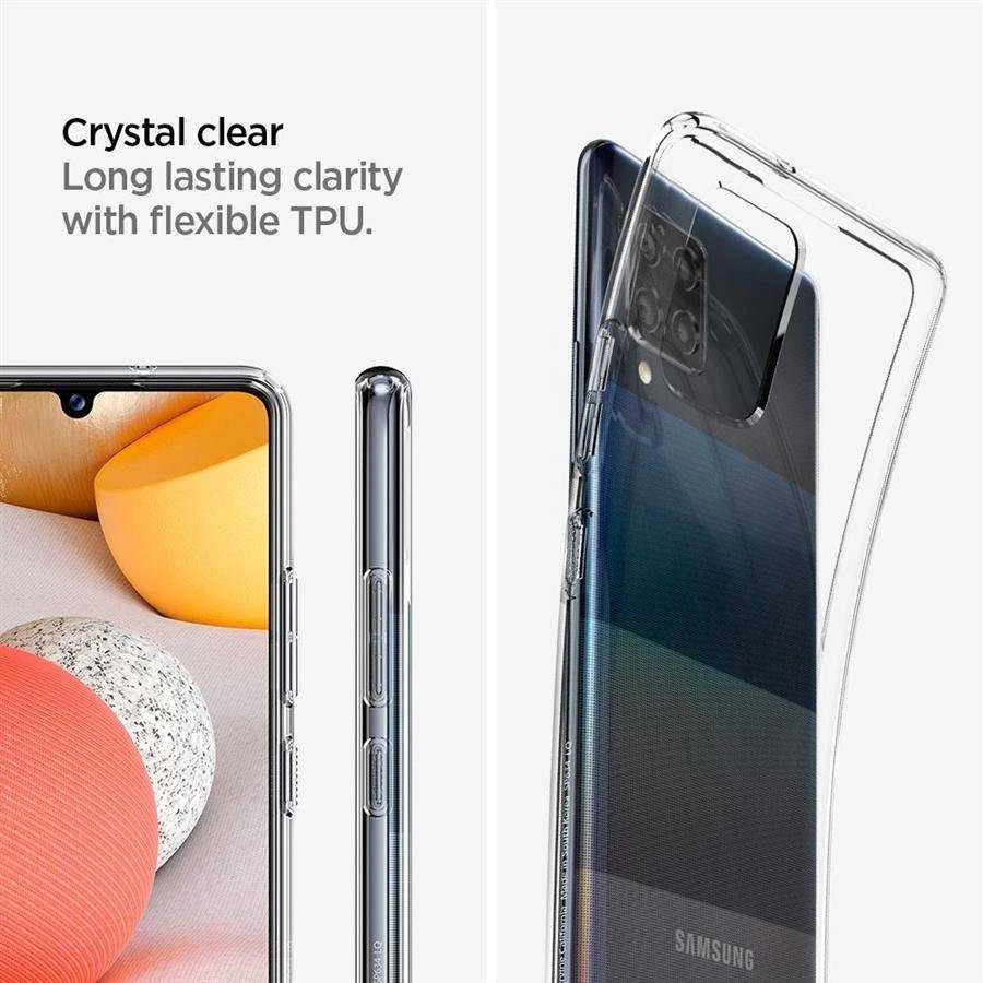 Dėklas SPIGEN SKYSTŲJŲ KRISTALŲ SAMSUNG A42 5G CLEAR