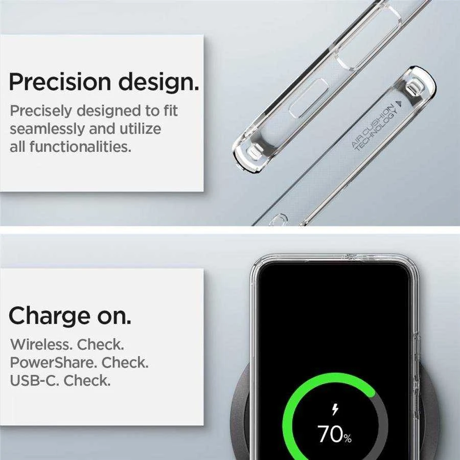 Dėklas SPIGEN ULTRA HYBRID GALAXY S22 CRYSTAL CLEAR
