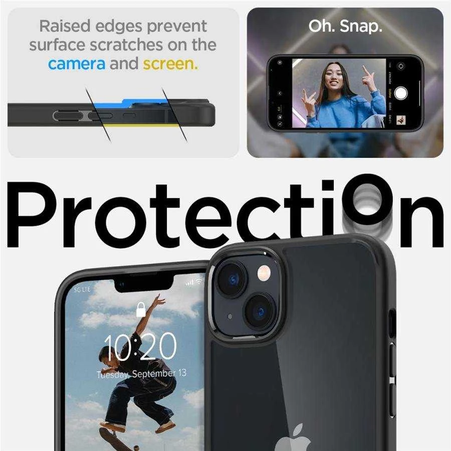 Spigen Ultra Hybrid dėklas skirtas Apple iPhone 14 Plus, spalva - Matte Black