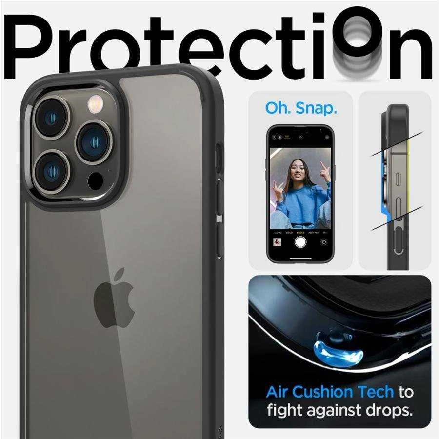 Spigen Ultra Hybrid dėklas skirtas Apple iPhone 14 Pro, spalva - Matte Black