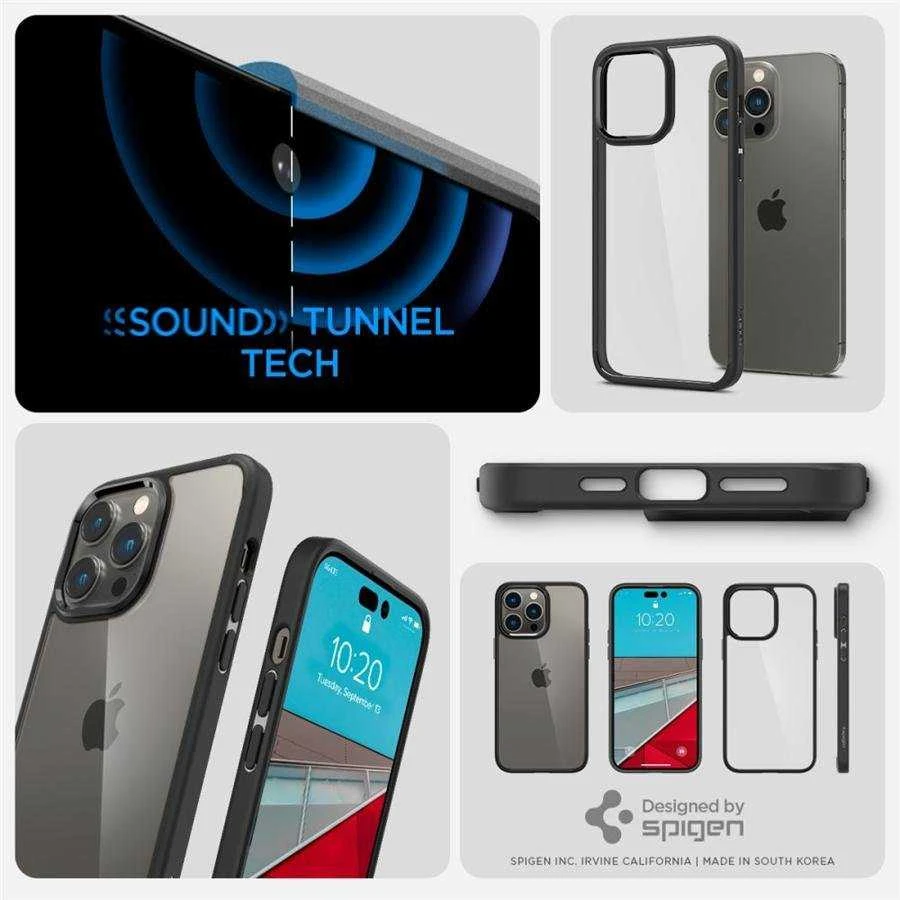 Spigen Ultra Hybrid dėklas skirtas Apple iPhone 14 Pro, spalva - Matte Black