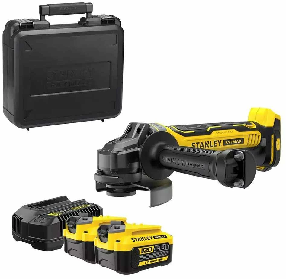 Stanley ST KAMPINIS ŠLIFULĖLIS V20 2x4.0Ah 125mm SFMCG700M2K