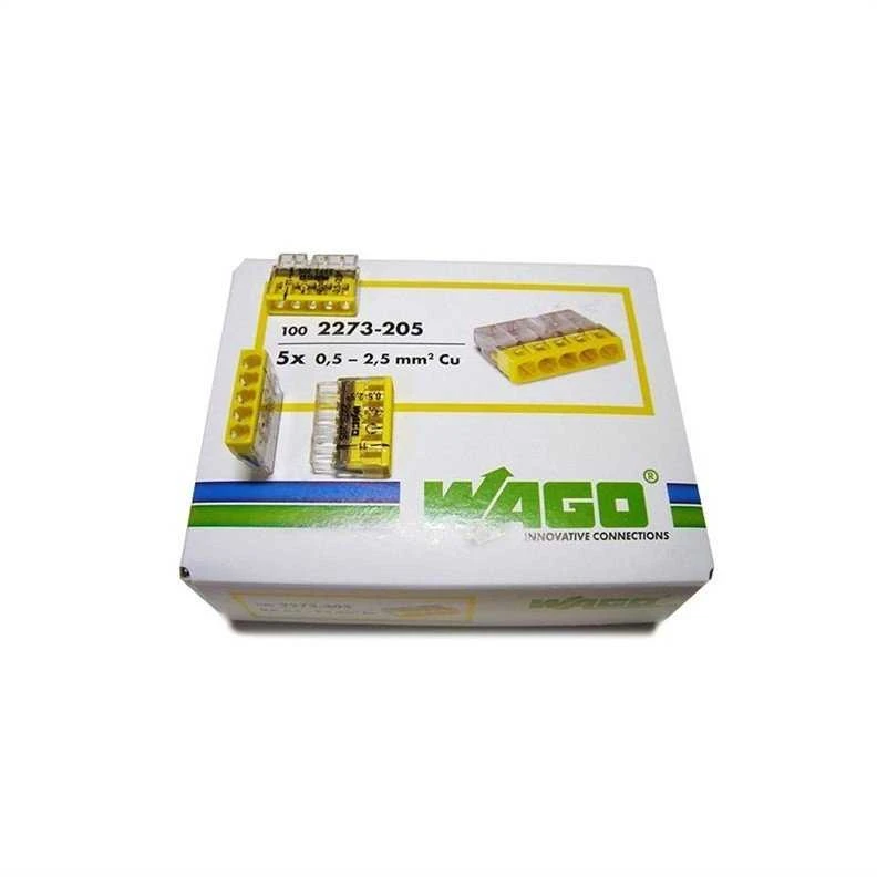 Jungtis 5x0.5-2.5mm geltona WAGO