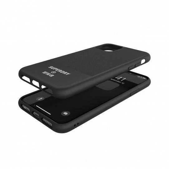 Dėklas SUPERDRY MULDED CASE CANVAS IPHONE 11 PRO MAX Juodas