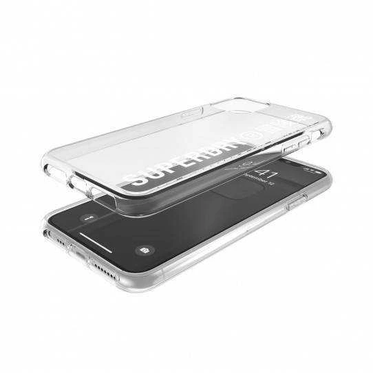 Dėklas SUPERDRY SNAP CASE CLEAR IPHONE 11 PRO MAX TRANSPARENT / Baltas