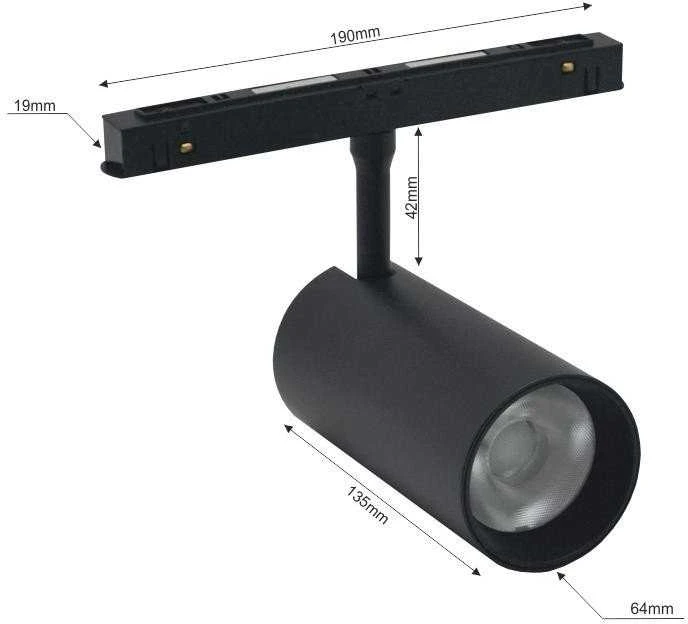 Lubinis šviestuvas Šviestuvas Modoled Magnetic, 20 W, LED, 3000 - 6000 °K