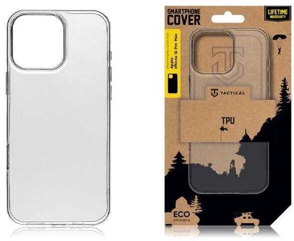 Tactical TPU dėklas skirtas Apple iPhone 16 Pro Max skaidrus