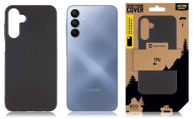 Dėklas Tactical TPU Cover Samsung Galaxy A15 4G/ A15 5G Juodas