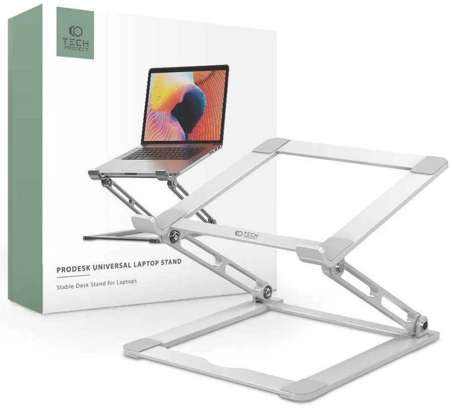 TECH-PROTECT PRODESK UNIVERSAL LAPTOP STAND Sidabrinis