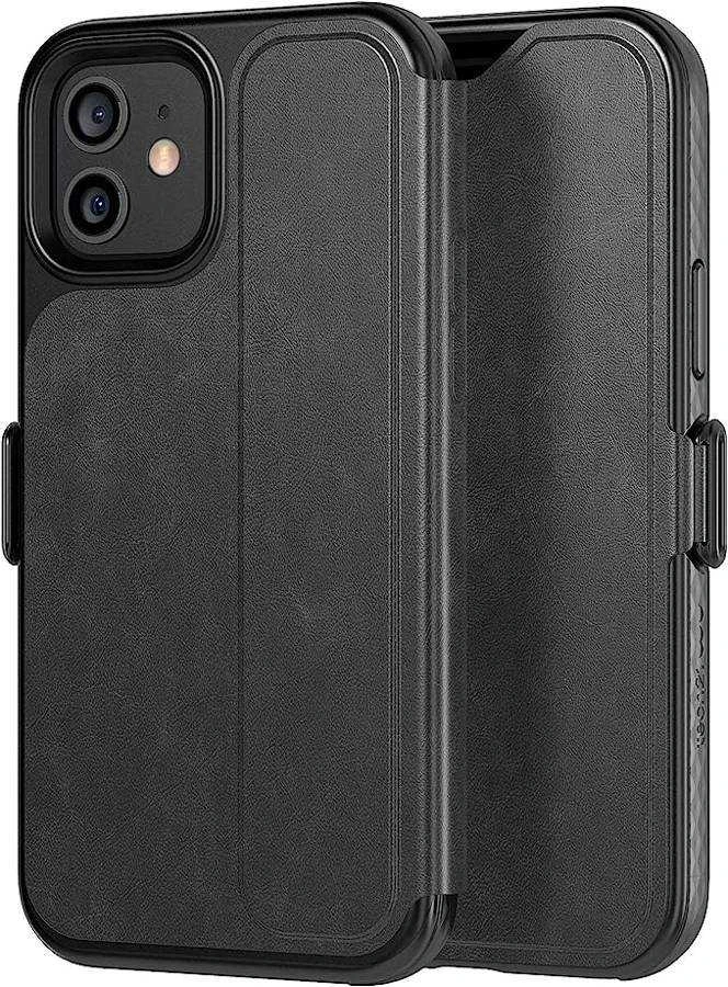 Dėklas Tech 21 TECH21 CASE T21-8381 EVO WALLET IPHONE 12/12 PRO SMOKEY/Juodas