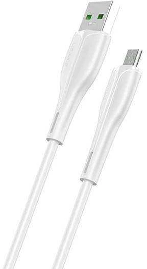 USAMS CABLE U38 MICROUSB 4A GREITAS ĮKROVIMAS OPPO 1M Baltas