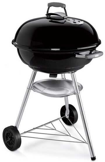 Weber Charcoal Grilis Compact Virdulys 57 cm juodas Juodas (1321004)