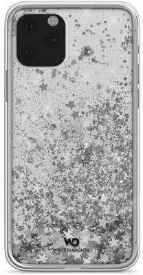 Dėklas HAMA Baltas DIAMONDS SPARKLE CASE IPHONE 11 PRO Sidabrinis
