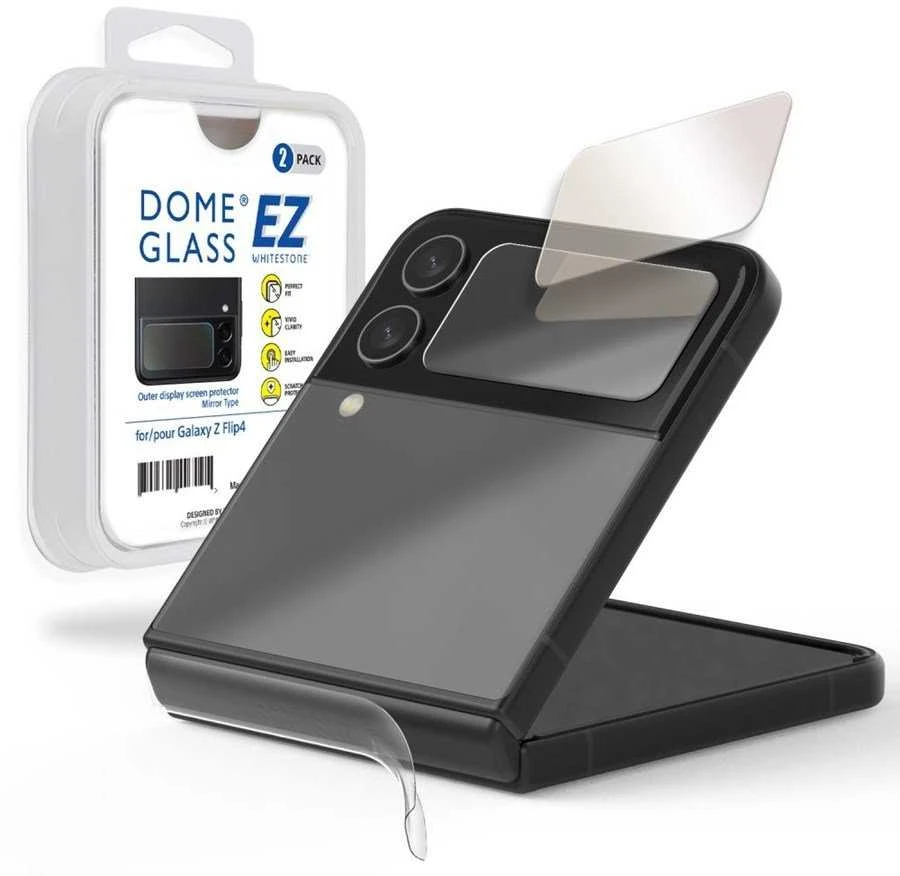 WHITESTONE EZ GLASS 2-PACK GALAXY WITH FLIP 4 TEMPERED GLASS
