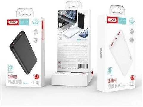 XO POWERBANK PR126 10000 MAH PD QUICK CHARGE 4.0 Juodas