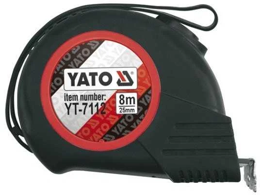 YATO 8 m ritininė juosta su magnetu, guma dengtu korpusu 7112