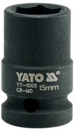 YATO ŠEŠIAKAMPIS SMŪGINIS ANTGALIS 1/2" TRUMPAS 15mm