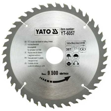 YATO WIDI diskinis pjūklas 160x30 mm 36 dantuku 6057