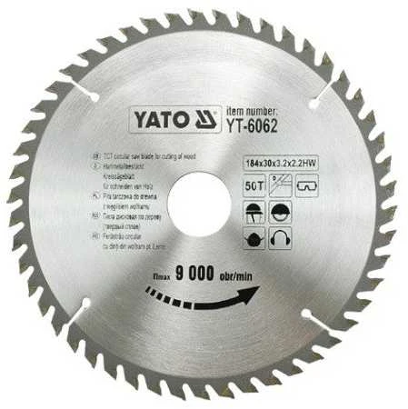 YATO WIDI diskinis pjūklas 184x30 mm 50 dantukų 6062