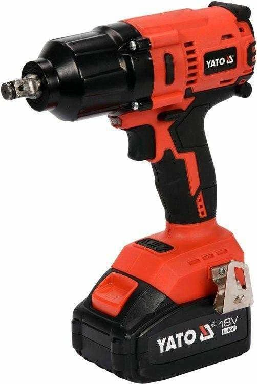 YATO Akumuliatorinis bešepetėlinis smūginis veržliasūkis YT-82806, Li-ion, 18V, 1x3.0 Ah, 700Nm, 1/2"