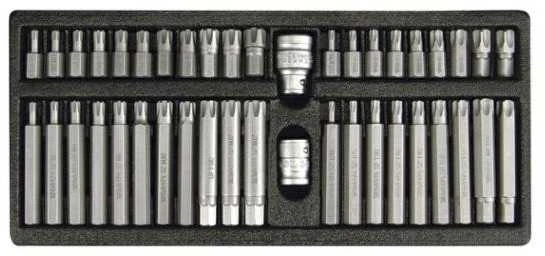 YATO TORX + RIBE GABALŲ RINKINYS 42 vnt. 0420