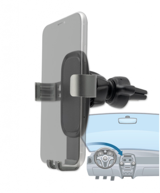 Dėklas Trixie 4Smarts Car Holder Grabber 2.0 pilkas / juodas (pilkas / juodas)