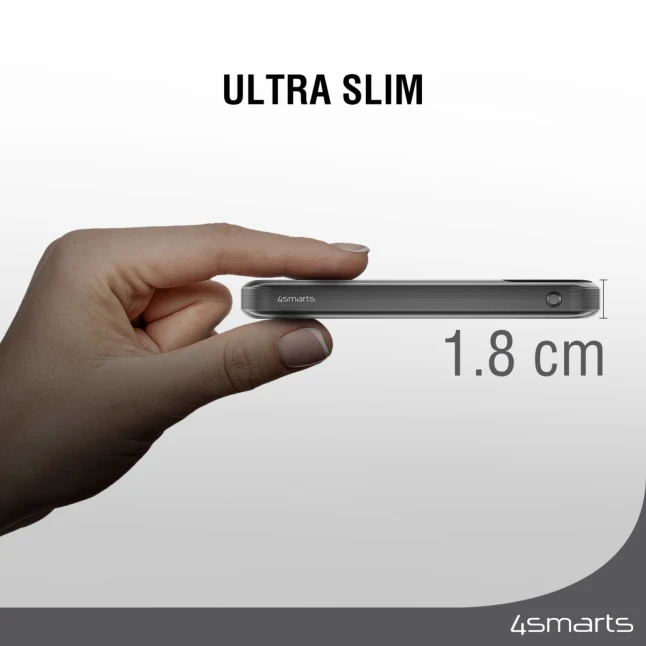4Smarts Power Bank Enterprise Slim 20000mAh 122.5W, pilkas (pilkas)