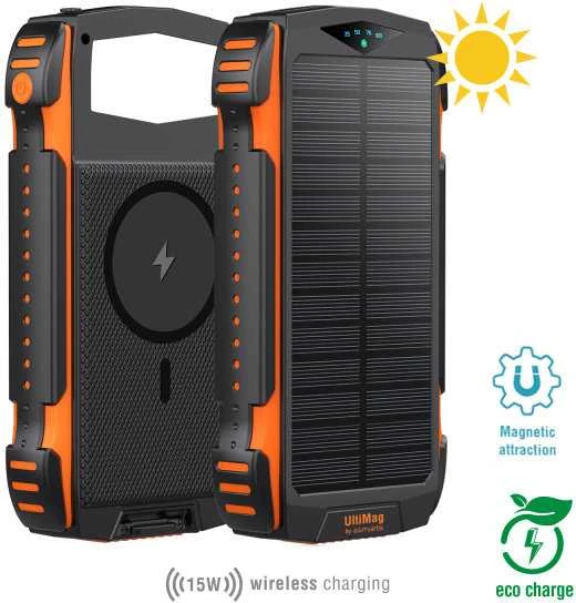 4Smarts Solar Power Bank Rugged TitanPack UltiMag 20000mAh juodas
