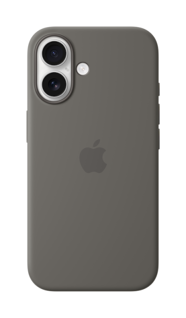 Apple iPhone 16 Silikoninis dėklas with MagSafe - Stone Gray