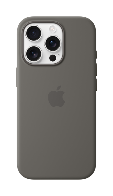Apple iPhone 16 Pro Silikoninis dėklas with MagSafe - Stone Gray