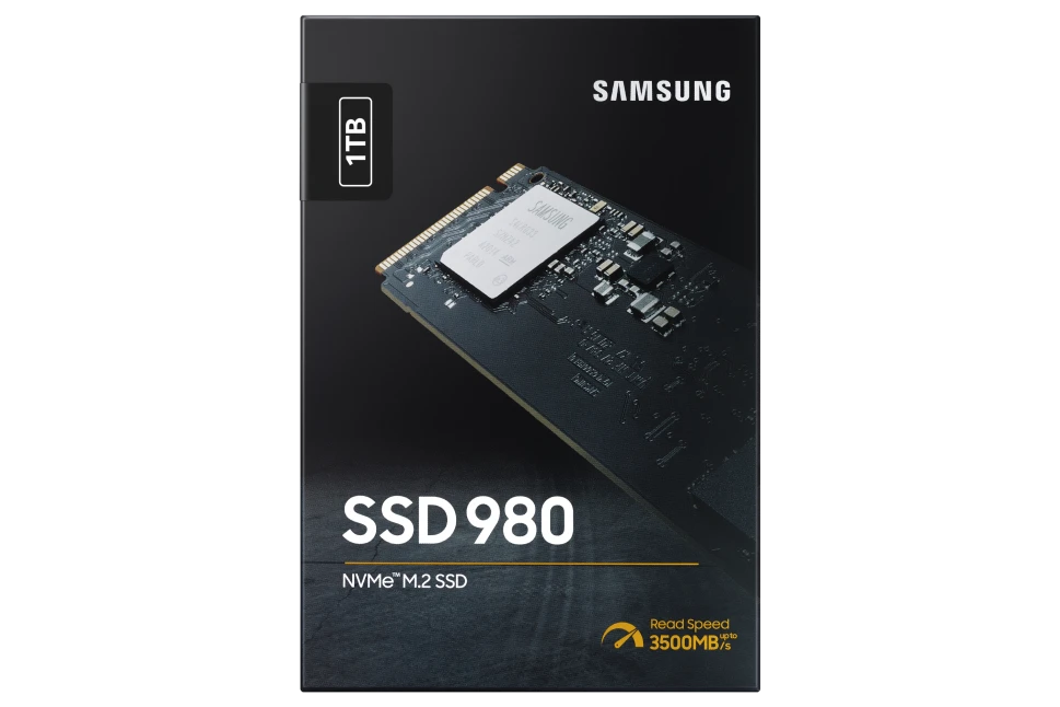 Vidinė kompiuterio atmintis SSD SAMSUNG 980/1TB/M.2/NVMe/PCIe 3.0/Skaitymo greitis 3.500 MB/s/Rašymo greitis 3.000MB/s