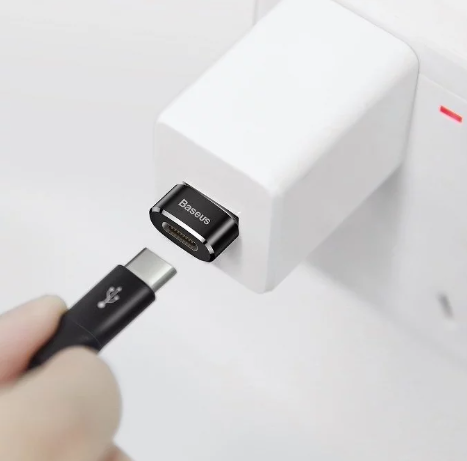 Baseus USB-C – USB-A adapteris 3A – Juodas