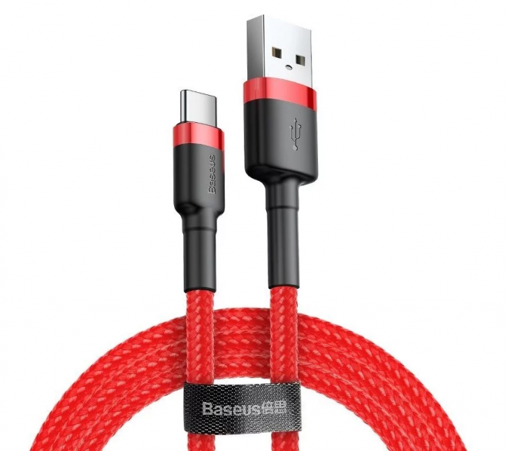 Baseus Cafule USB-C kabelis 2A 3m - Raudonas