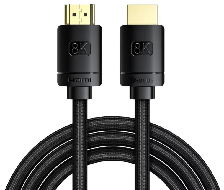 Kabelis HDMI-HDMI kištukai 2.0m (HDMI 2.1) juodas 8K 60Hz 48Gbps / 4K 120Hz, BASEUS