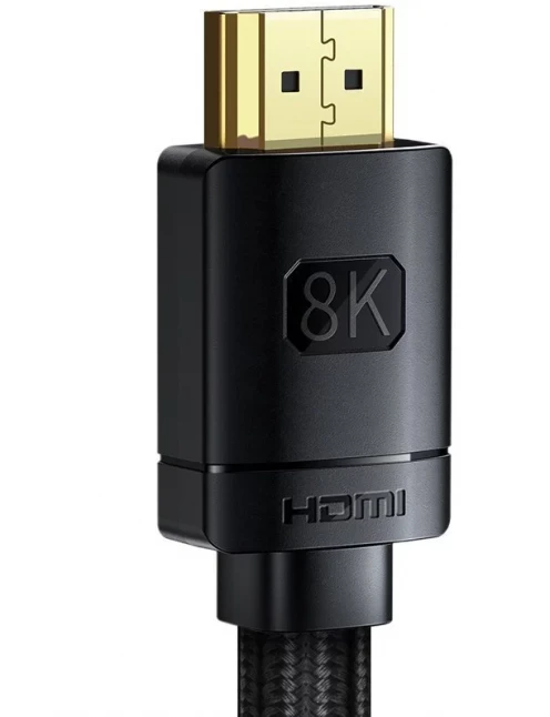 Kabelis HDMI-HDMI kištukai 2.0m (HDMI 2.1) juodas 8K 60Hz 48Gbps / 4K 120Hz, BASEUS