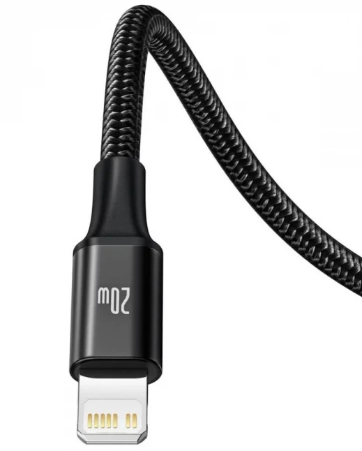 Kabelis USB C - 3 kištukai (USB C (iki 15W), micro USB (iki 10W), lightning (iki 20W)) 1.5m juodas Rapid BASEUS