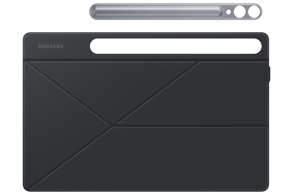 Samsung Galaxy Tab S9+/S9 FE+ Smart Book Cover Juodas