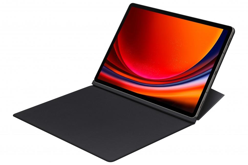Samsung Galaxy Tab S9+/S9 FE+ Smart Book Cover Juodas