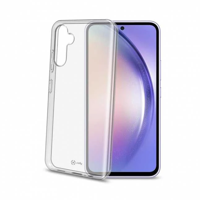 Dėklas CELLY gelinės odos galinis dangtelis Samsung Galaxy A54 5G, skaidrus (skaidrus)
