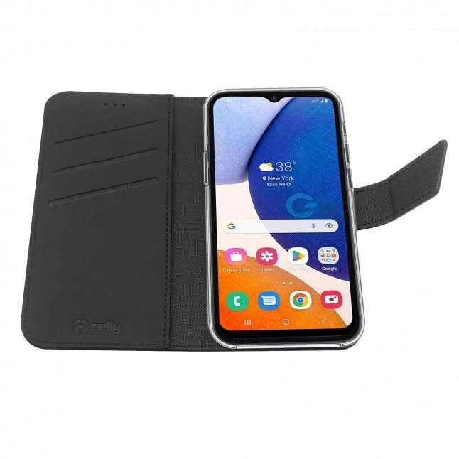 Dėklas CELLY Wally case Samsung Galaxy A34 5G, Juodas (Juodas)
