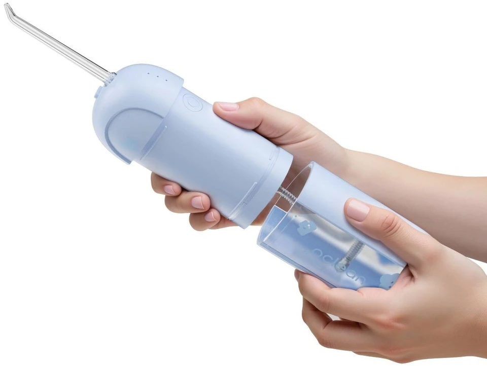 Dantų šepetėlis Burnos irigatorius - Oclean W Kids, Mėlynas, 45–140 PSI, 3 Režimai, 150 ml Talpa, Mėlynas