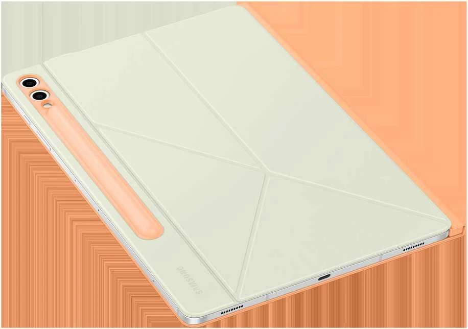 BX810POE išmanusis knygos viršelis Samsung Galaxy S10+/Tab S9+/S9FE+, Oranžinis