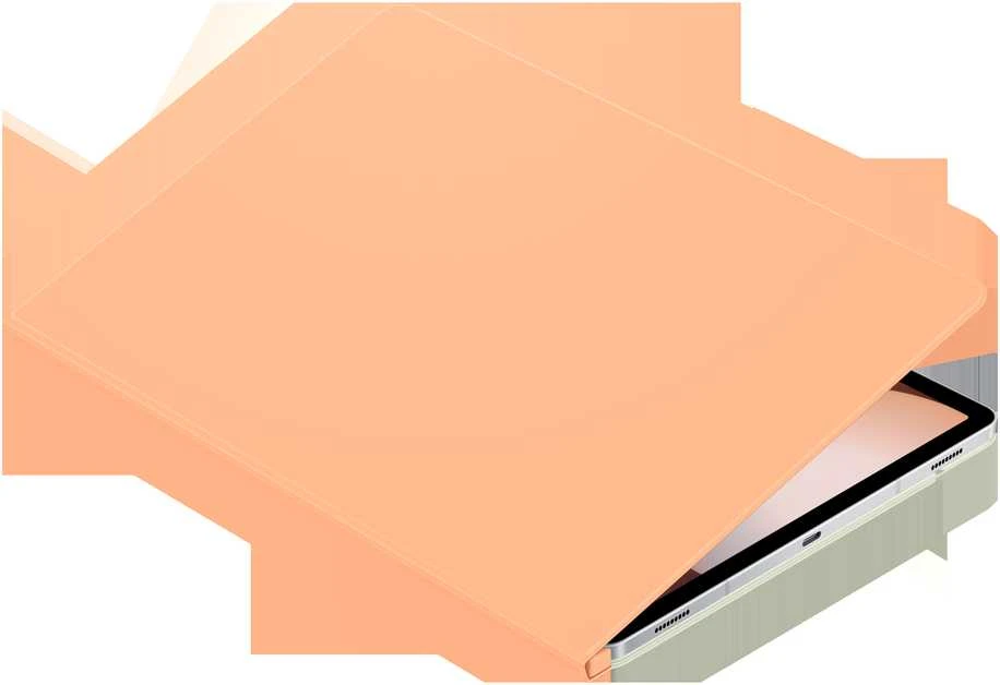 BX810POE išmanusis knygos viršelis Samsung Galaxy S10+/Tab S9+/S9FE+, Oranžinis