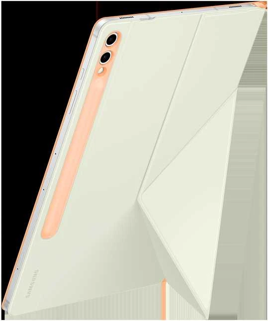 BX810POE išmanusis knygos viršelis Samsung Galaxy S10+/Tab S9+/S9FE+, Oranžinis