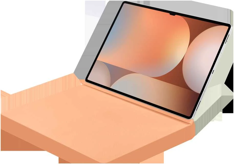 112803 EF-BX910POE Samsung Smart Book Cover Galaxy Tab S9 Ultra/S10 Ultra dėklas planšetiniam kompiuteriui oranžinės spalvos