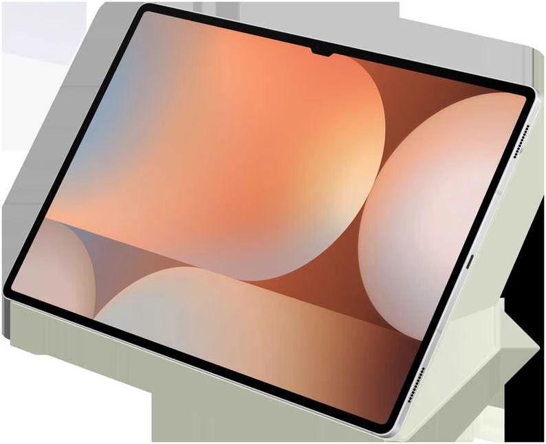 112803 EF-BX910POE Samsung Smart Book Cover Galaxy Tab S9 Ultra/S10 Ultra dėklas planšetiniam kompiuteriui oranžinės spalvos