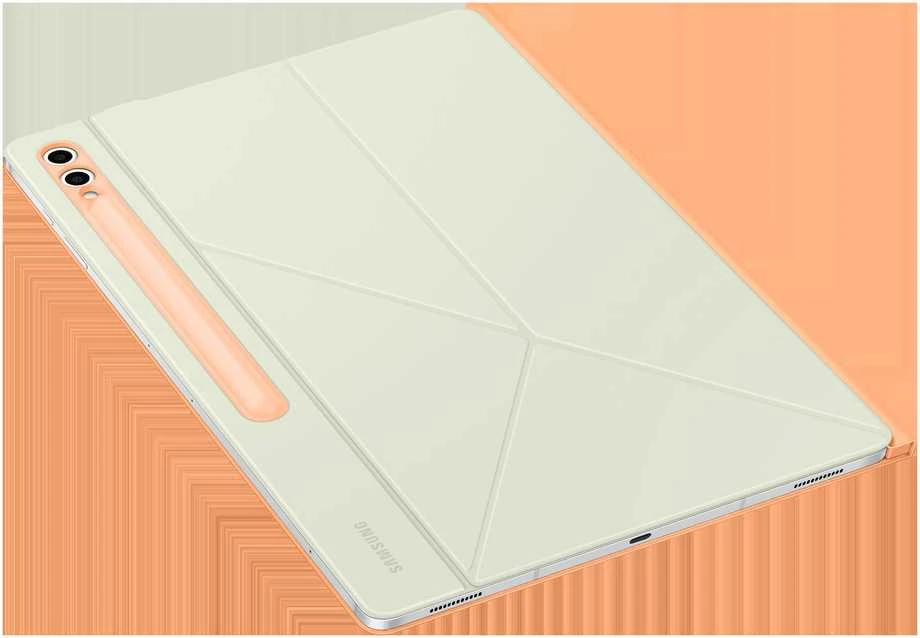 112803 EF-BX910POE Samsung Smart Book Cover Galaxy Tab S9 Ultra/S10 Ultra dėklas planšetiniam kompiuteriui oranžinės spalvos