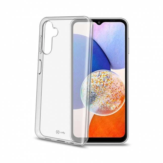 Dėklas CELLY Gelskin galinis dangtelis Samsung Galaxy A14 5G, skaidrus
