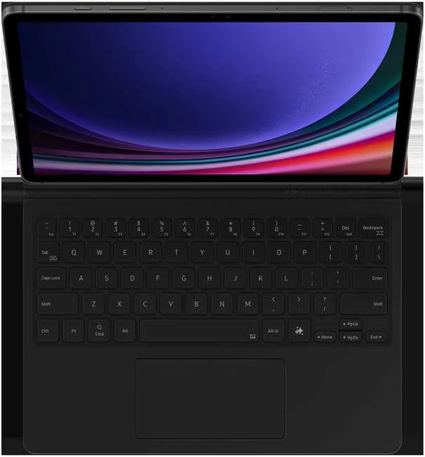 112803 Samsung Galaxy TAB S9 11.0 / S9 FE 10.9 Samsung Book Cover Keyboard (EF-DX725UBEGWW) juodos spalvos