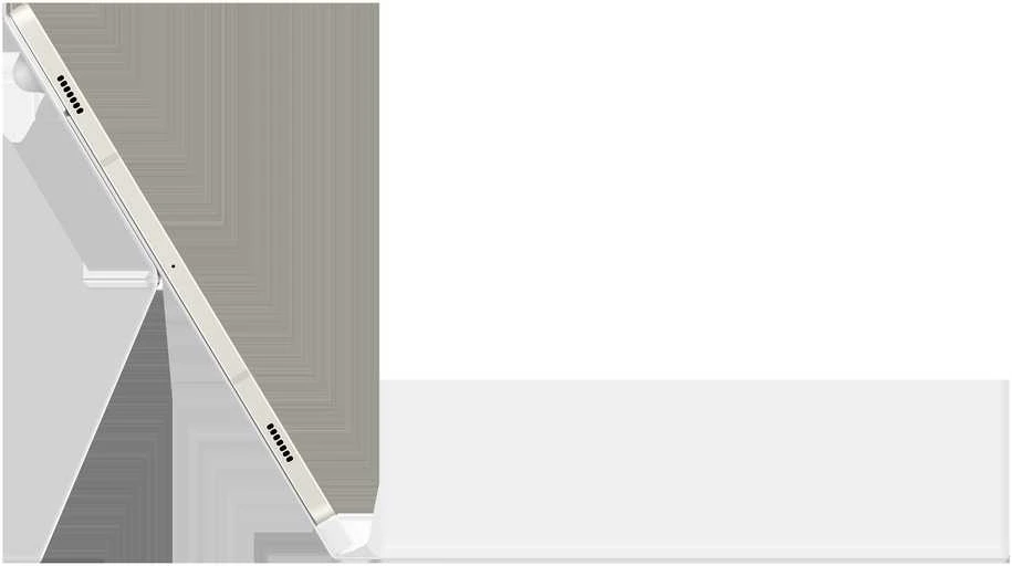 112803 DX725UW knygos tipo dėklas su klaviatūra, skirtas „Samsung Galaxy Tab S9/S9 FE/S10 FE/S10 Lite“, baltas